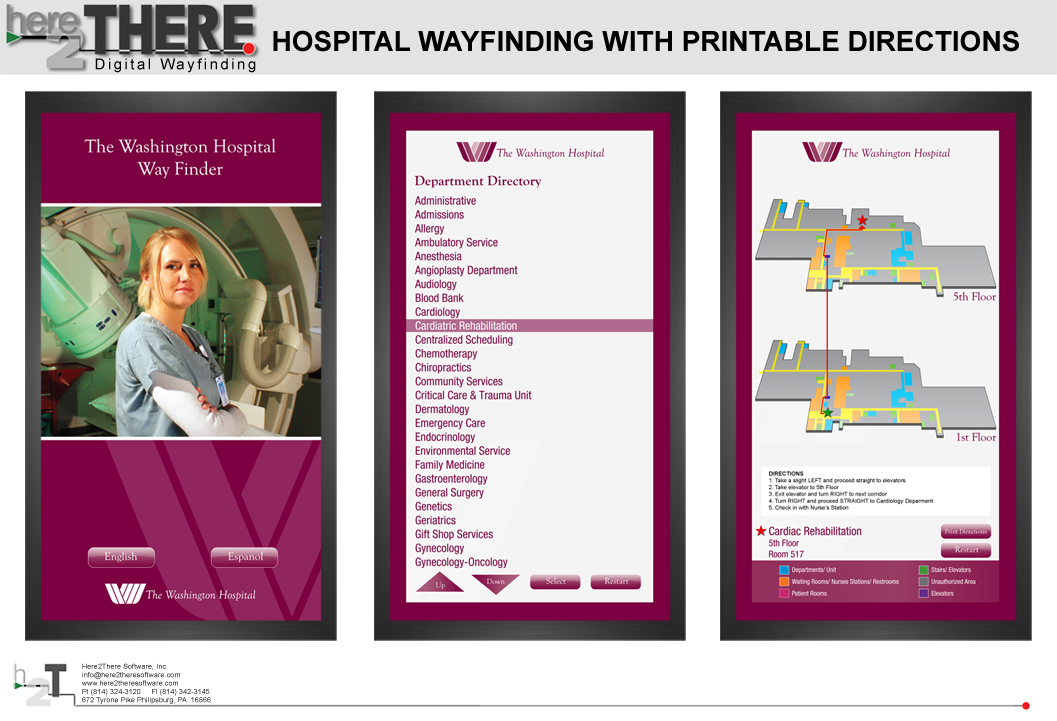 Interactive Wayfinding: Hospital Interface Example